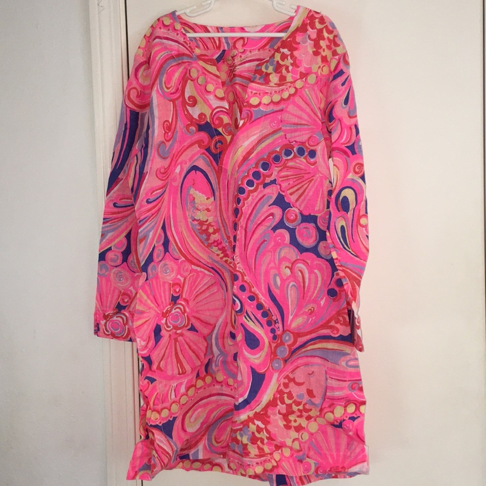 Lilly Pulitzer Marco Island Tunic Reef Retreat XS
